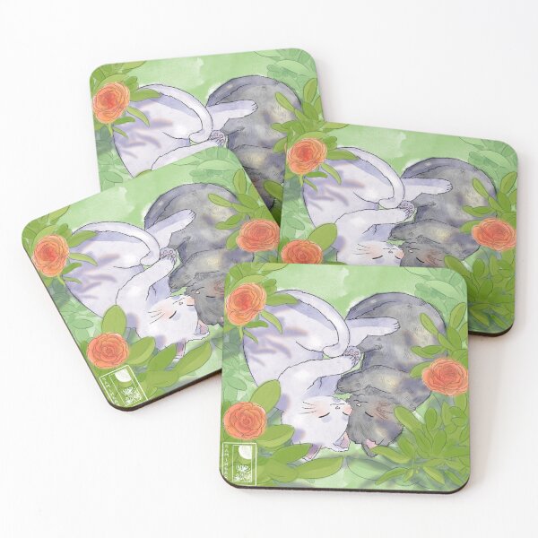 Item preview, Cute watercolor heart cat designed and sold by Samiheart.