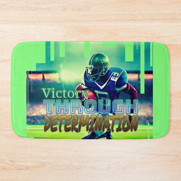 Item preview, Victory Through Determination Football Player Graphic designed and sold by jeremy burt.