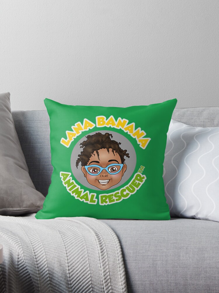 Thumbnail 1 of 4, Pillow, Lana Banana Animal Rescuer designed and sold by Smiles4Sistas.