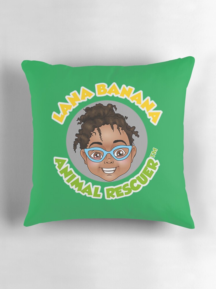 Thumbnail 3 of 4, Pillow, Lana Banana Animal Rescuer designed and sold by Smiles4Sistas.