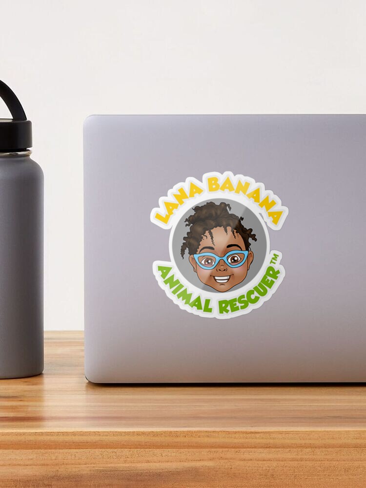 Thumbnail 1 of 3, Sticker, Lana Banana Animal Rescuer designed and sold by Smiles4Sistas.