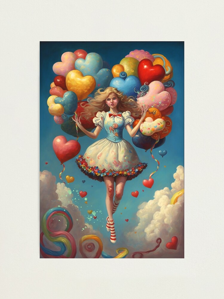 Dreamy Pop Female Sticker Valentine Art Sticker Balloon Sticker