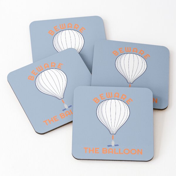 Aperçu de l'œuvre Conception de ballon météo drôle - Méfiez-vous du ballon créée et vendue par OliviaGbyKyro.