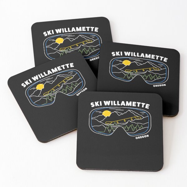 Item preview, Retro Ski Willamette Oregon Ski Resort - US Ski Resort - Skiing Snowboarding Stickers designed and sold by BronsonLockwood.