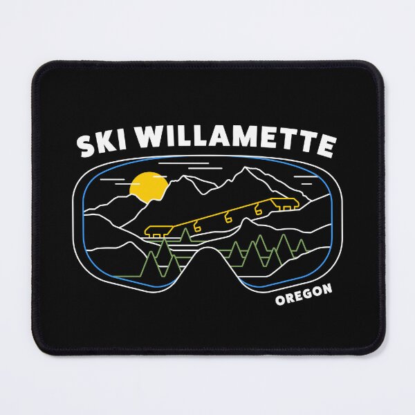Item preview, Retro Ski Willamette Oregon Ski Resort - US Ski Resort - Skiing Snowboarding Stickers designed and sold by BronsonLockwood.