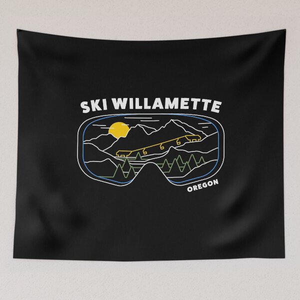 Artikelvorschau, Retro Ski Willamette Oregon Ski Resort - US Ski Resort - Ski -Snowboardenaufkleber entworfen und verkauft von BronsonLockwood.