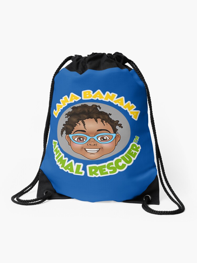 Thumbnail 1 of 3, Drawstring Bag, Lana Banana Animal Rescuer  designed and sold by Smiles4Sistas.