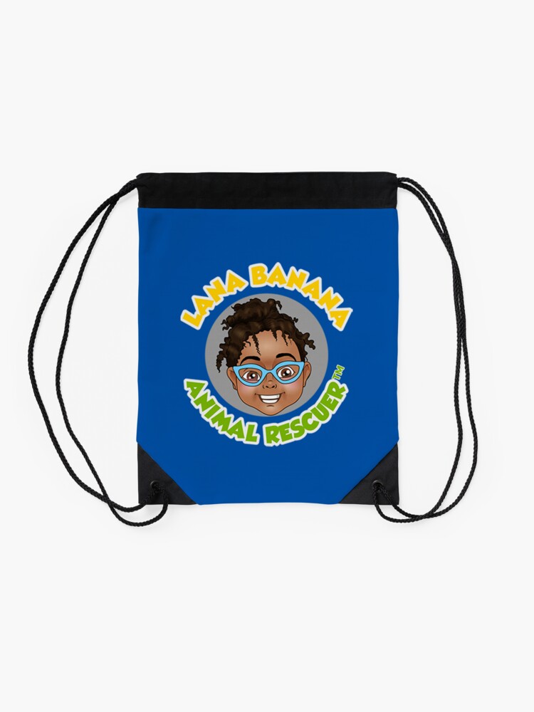 Thumbnail 2 of 3, Drawstring Bag, Lana Banana Animal Rescuer  designed and sold by Smiles4Sistas.