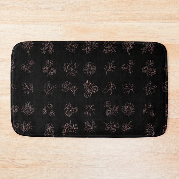 Item preview, Modern floral leaves line art seamless pattern black and white designed and sold by chuckletuckle.