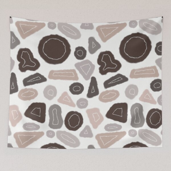 Item preview, Abstract shapes messy geometrical design seamless pattern designed and sold by chuckletuckle.