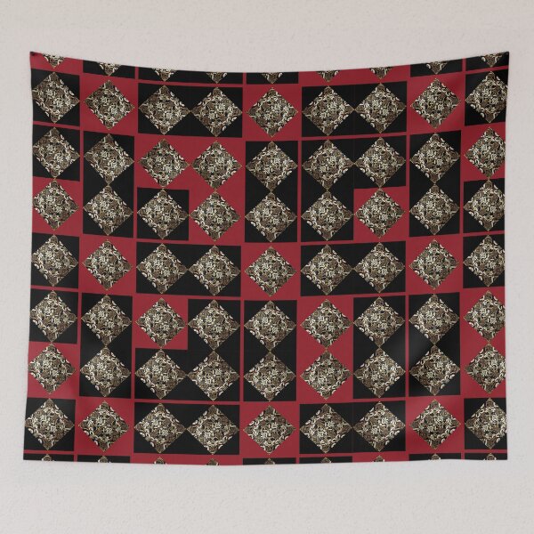 Item preview, Flemish Baroque: A Red & Black Pattern designed and sold by The Bubble 1307.