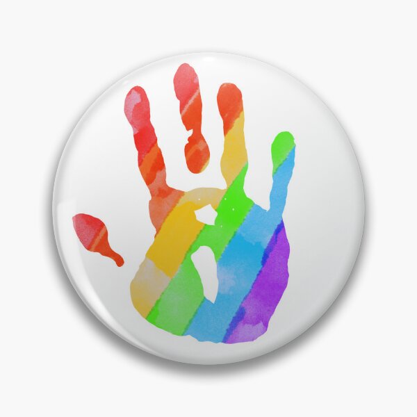Item preview, Gay pride handprint  designed and sold by Kellie Hatcher.