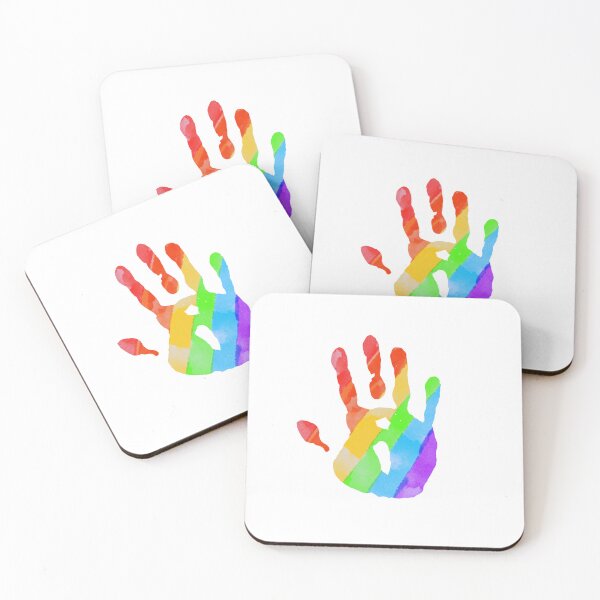 Item preview, Gay pride handprint  designed and sold by Kellie Hatcher.