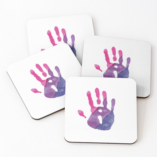 Item preview, Bisexual Pride HandPrint designed and sold by Kellie Hatcher.