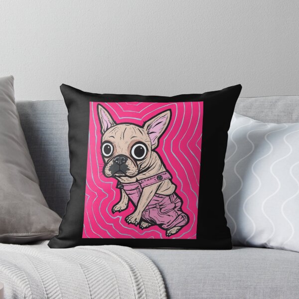 Item preview, French Bulldog Pink Overalls designed and sold by turddemon.