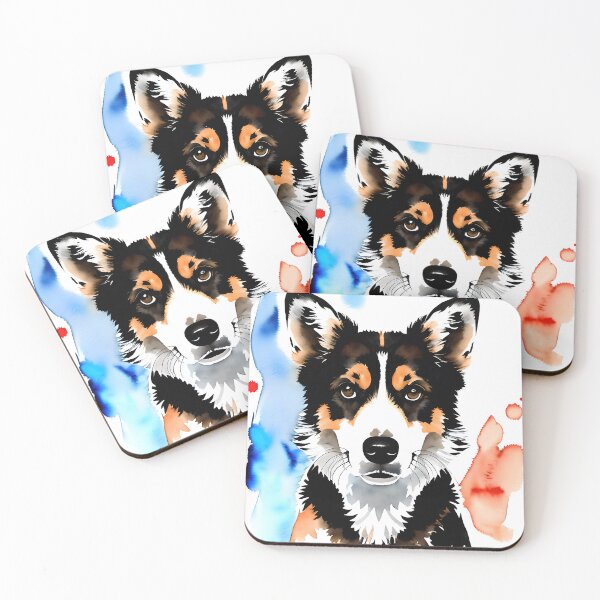 Artikelvorschau, Adorable Canine Companion: Stunning Watercolor Dog Portrait entworfen und verkauft von DavesDogShop.