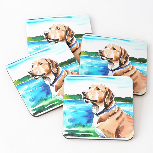 Artikelvorschau, Adorable Canine Companion: Stunning Watercolor Dog Portrait entworfen und verkauft von DavesDogShop.