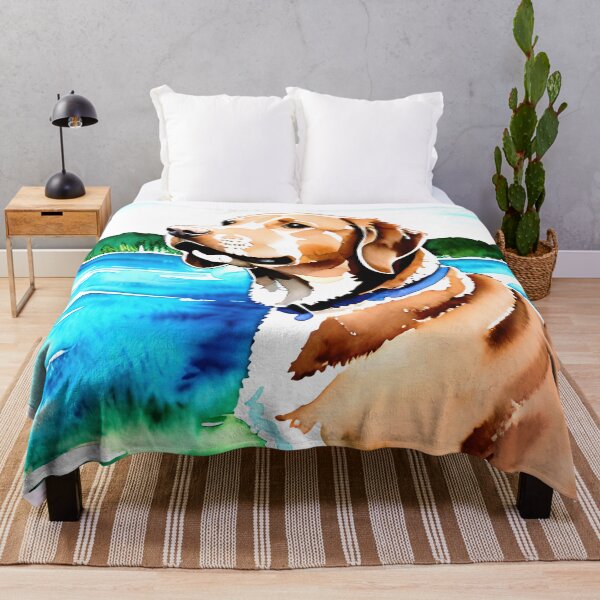 Item preview, Adorable Canine Companion: Stunning Watercolor Dog Portrait designed and sold by DavesDogShop.