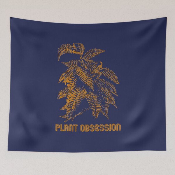 Item preview, Plant Obsessed | Orange Artwork | designed and sold by VintagePlantJoy.
