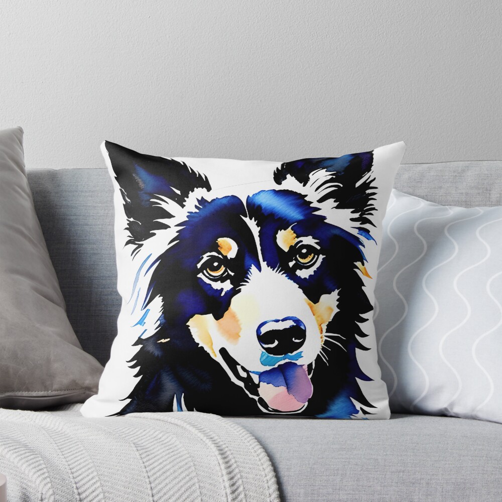 Vista previa del artículo con la obra «Cojín», diseñado y vendido por DavesDogShop.