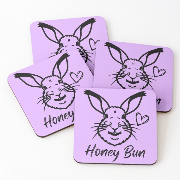 Item preview, Honey Bun - A smiling, happy bunny rabbit designed and sold by LadySquiggle.