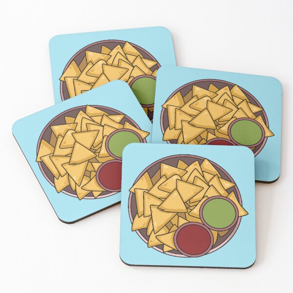 Item preview, Nachos cartoon illustration designed and sold by Misscartoon.