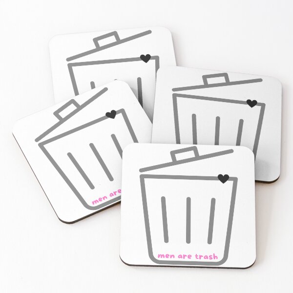 Item preview, men are trash funny trash can design designed and sold by PaperViewStore.
