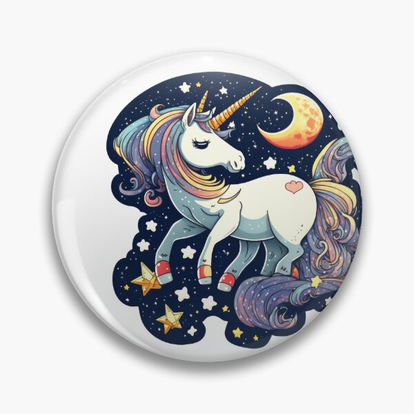 Item preview, Space unicorn illustration designed and sold by Marcus Burnette.