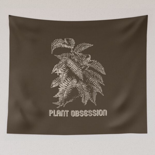 Item preview, Plant Obsessed | Beige Artwork | designed and sold by VintagePlantJoy.