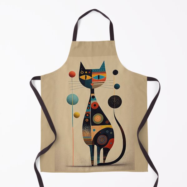Item preview, Mid Century Cat 20 Abstract Art Print Painting Wall Decor designed and sold by winterkitty88.