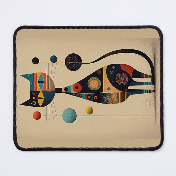 Item preview, Mid Century Cat 20 Abstract Art Print Painting Wall Decor designed and sold by winterkitty88.