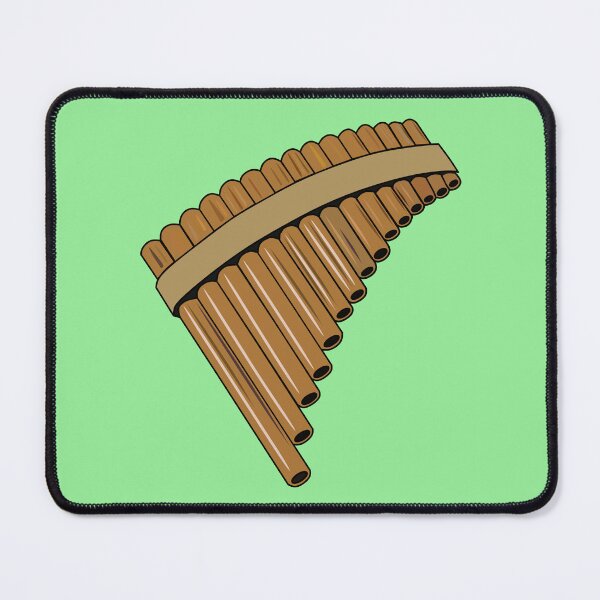 Item preview, Pan flute / panpipes cartoon illustration designed and sold by Misscartoon.