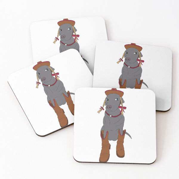 Item preview, Silver Lab Cowboy designed and sold by rhymeswithwitch.