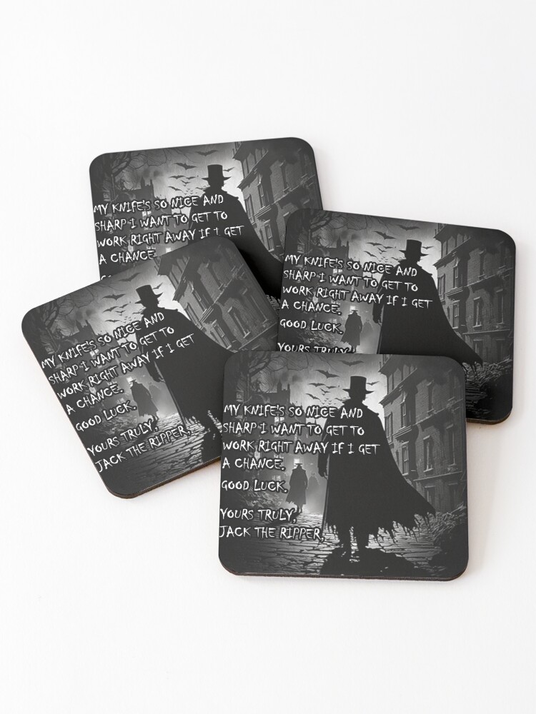 Thumbnail 1 of 5, Coasters (Set of 4), Jack the Ripper designed and sold by jonathanlarch.