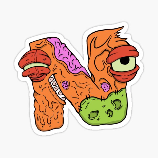 Zombie K - Alphabet Lore  Sticker for Sale by ngness