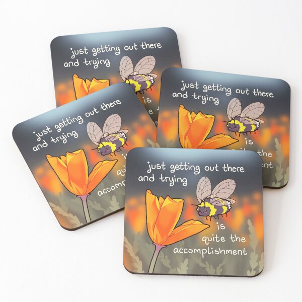 Item preview, "Trying Is Quite The Accomplishment" Poppy Bumblebee designed and sold by thelatestkate.