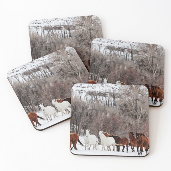 Item preview, Horses in Snow designed and sold by PBJArt.