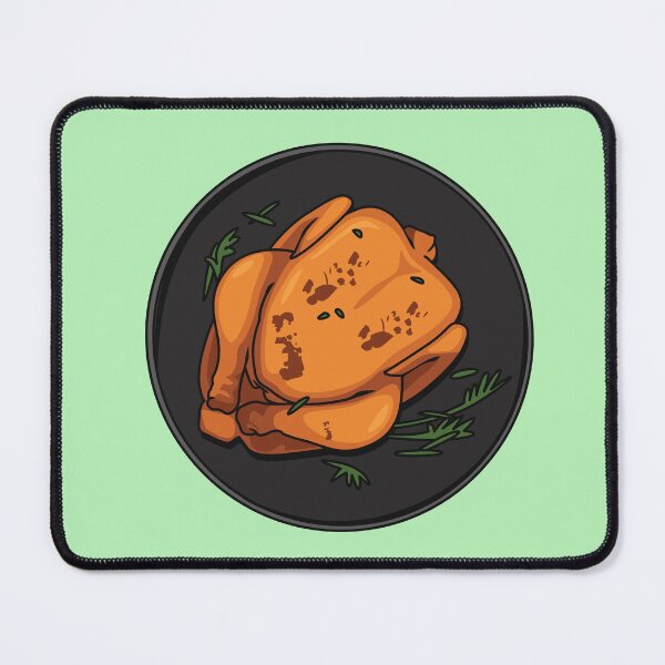 Item preview, Roast chicken cartoon illustration designed and sold by Misscartoon.