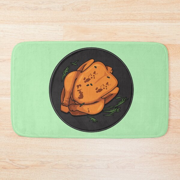 Item preview, Roast chicken cartoon illustration designed and sold by Misscartoon.