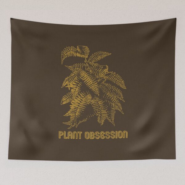 Item preview, Plant Obsessed | Mustard Artwork | designed and sold by VintagePlantJoy.