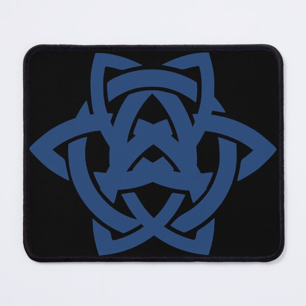 Item preview, Double Blue Celtic Triquetra Flower Sacred Geometry designed and sold by Depic Spirit.