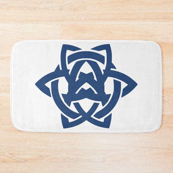 Item preview, Double Blue Celtic Triquetra Flower Sacred Geometry designed and sold by Depic Spirit.