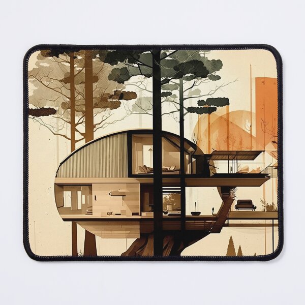 Item preview, Mid-Century Modern Treehouse designed and sold by rudekitten.