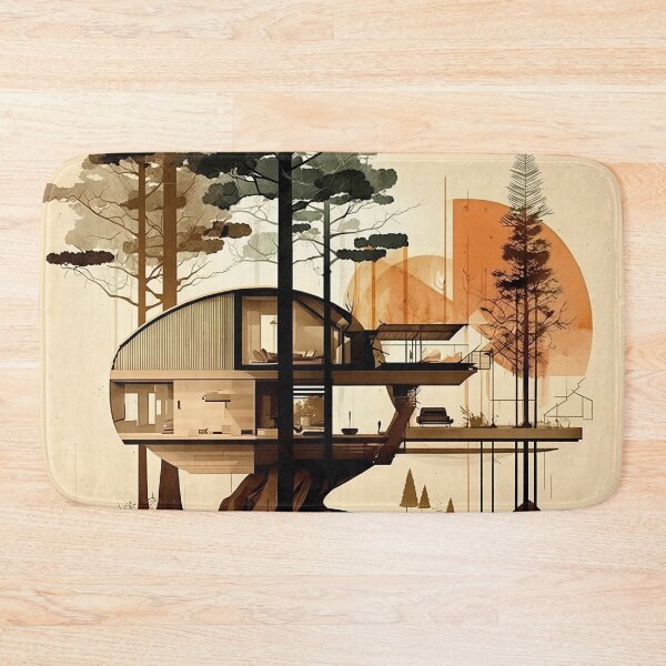 Item preview, Mid-Century Modern Treehouse designed and sold by rudekitten.