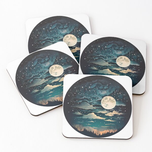 Item preview, Dreamy Night Sky Sticker designed and sold by YoungYippies.