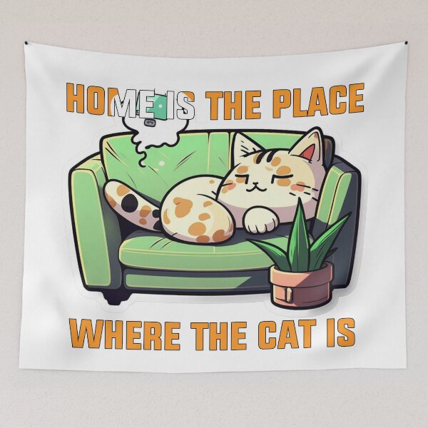 Item preview, Home Is The Place Where The Cat Is designed and sold by Art-Ona.