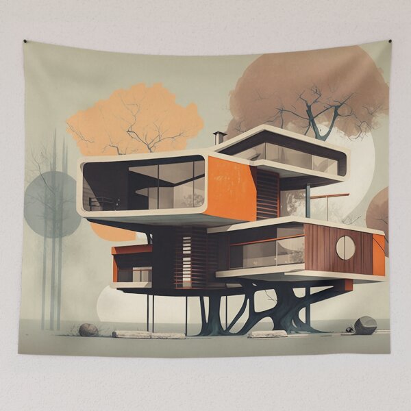 Item preview, Mid-Century Modern Treehouse designed and sold by rudekitten.