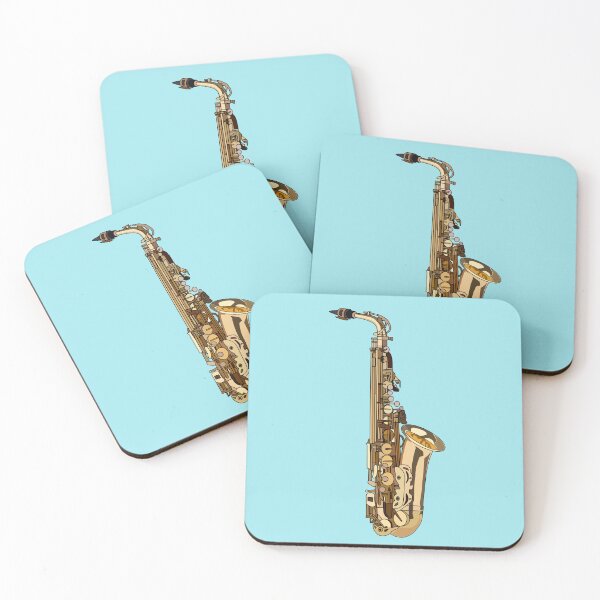 Item preview, Saxophone cartoon illustration designed and sold by Misscartoon.