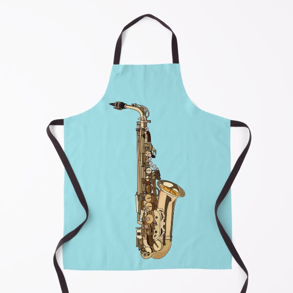 Item preview, Saxophone cartoon illustration designed and sold by Misscartoon.