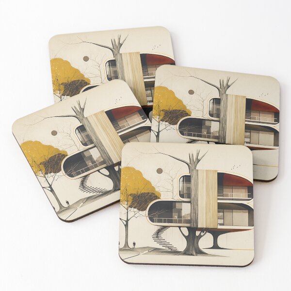 Item preview, Mid-Century Modern Treehouse designed and sold by rudekitten.